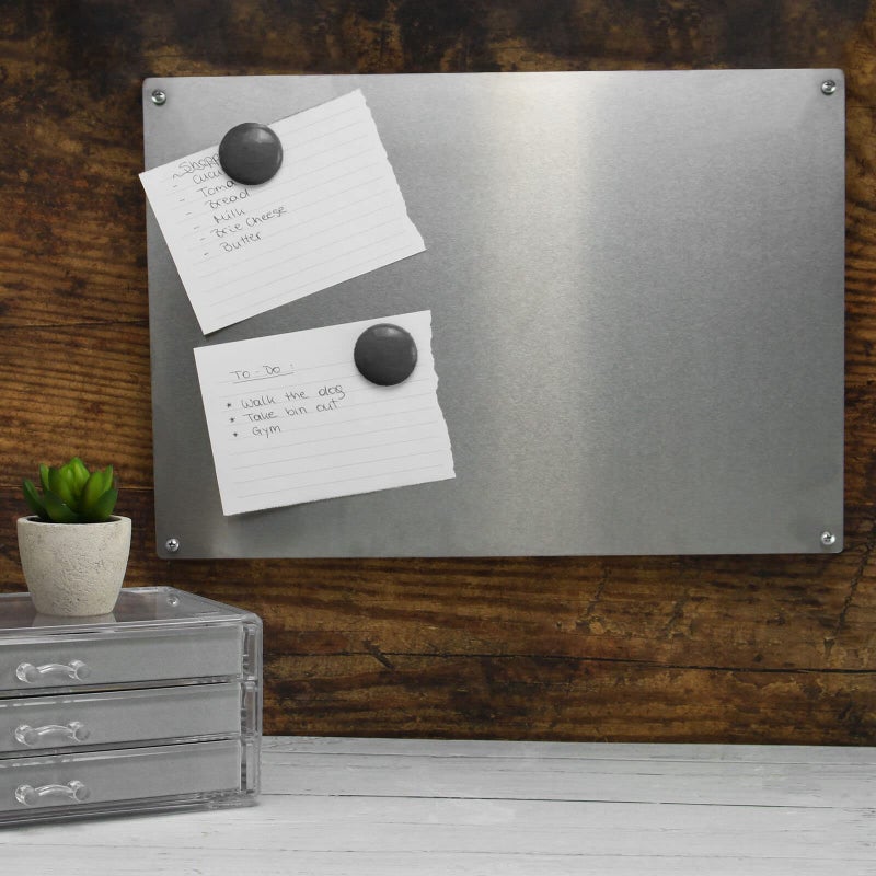 CMS MAGNETICS - (48 inÂ²) 6x8 Stainless Steel Sheet Metal with 1mm Thickness | Bulletin Board to Hang Your Magnets, Magnetic Spice Jars, Office, Jewelry, Crafting, Cabinets, Kitchen Splash Guard - Image 5